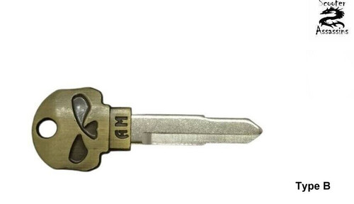 Skull key blank for honda - for,