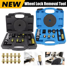 Upgraded Master Locking Wheel Nut Remover Removal Tool Set 10/20PC Replace Blade