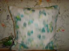 MADE IN ROMO 'WILD GARDEN' GREEN  FABRIC CUSHION COVER  16in PAD