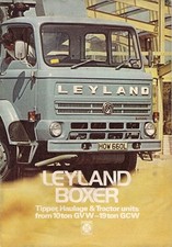 Leyland Boxer 10-19 Ton 1975-76 UK Market Sales Brochure Tipper Haulage Tractor