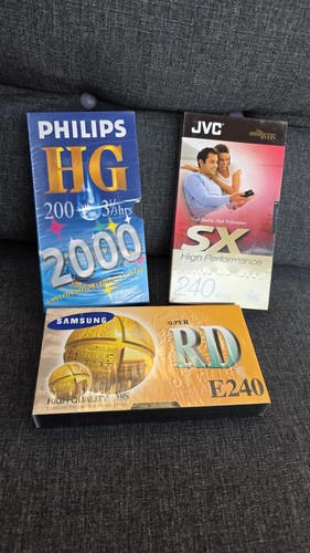 Job lot blank vhs tapes - job,