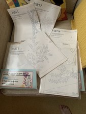 Embroidery Iron On Vintage Large Sheets