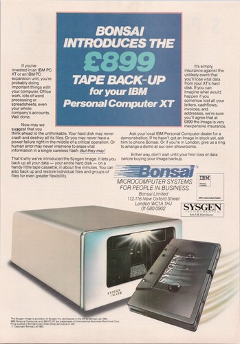 Bonsai sysgen image tape - bonsai,