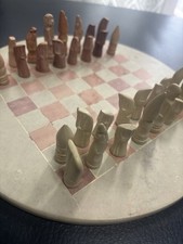 Soapstone Chess Set – Hand-Carved, Display-Only, Never Used