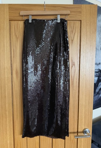 Zara burgundy brown sequin - brown,
