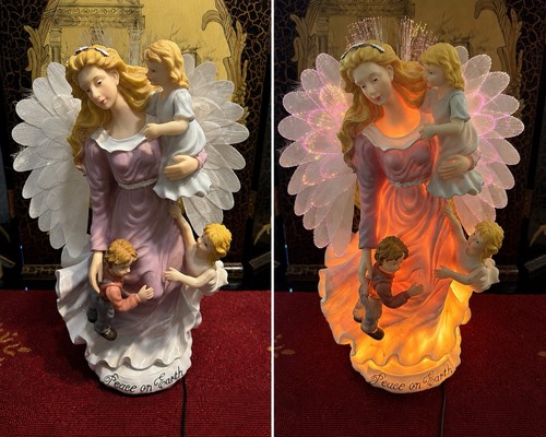 Lighted fiber optic - fiber, angel
