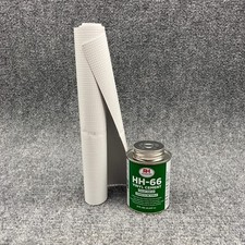 Tent Patch Kit 10" x 5' Roll White Vinyl And 8oz Glue Commercial Vinyl