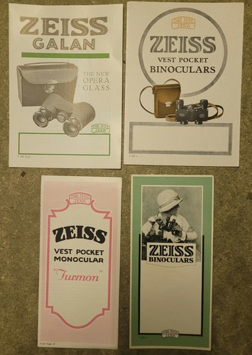 Vintage carl zeiss leaflets - vintage,