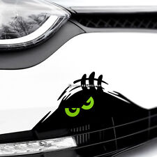 MONSTER GREEN EYES PEEPER Funny Car,Bumper,Window JDM DUB Vinyl Decal Sticker