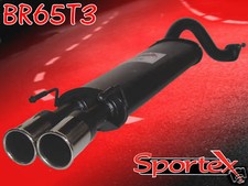 Sportex MG ZR 1.4i, 1.8i performance exhaust back box 06/2001-2005