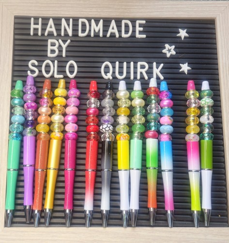 Hand made beaded fidget pens - made,