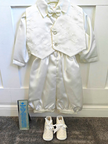 Harlequin boys white - white, satin