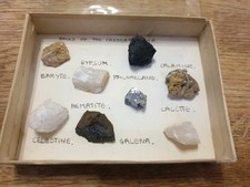 Vintage Mineral & Rock Collection Cheddar Area Original Box