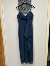 Betsy and Adam Long Blue Dress