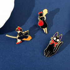 Great Set Of Three Kiki's  Delivery Service  Enamel Pin Badge / Badges