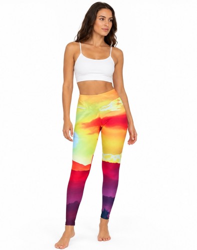 Vibrant sunset high waist - sunset, high-waist