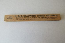 Vintage J. J. Baldwins Turkey Rug Wool Gauge
