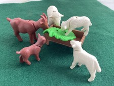 (A413) Playmobil – Farmyard theme - Sheep and goats - Used
