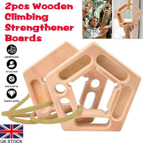 2pcs wooden hangboard climbing - 2pcs,