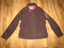 Musto Ocean Racing thick Fleece Jacket Size 14 16 UK  Brown Full Zip back pocket