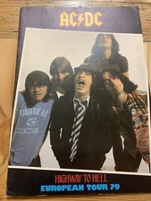 AC/DC/Def Leppard Highway To Hell tour programme 1979 Colour Bon Scott