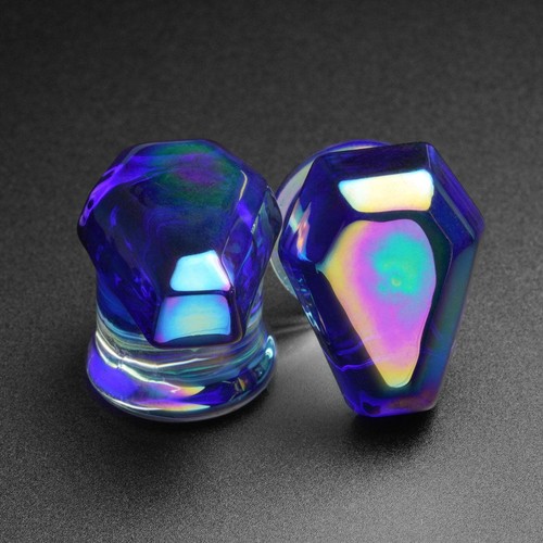 Rainbow coffin faced glass - rainbow,
