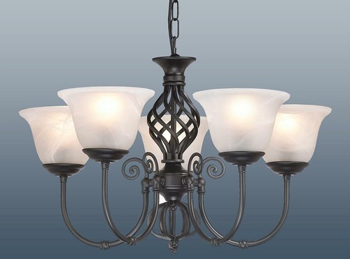 Black classic chandelier - black,