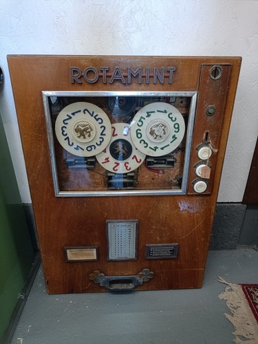 Rotamint vintage slot machine - rotamint,