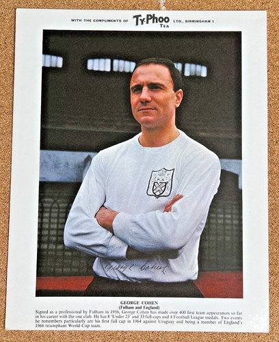 Typhoo tea 10x8 football card - tea,