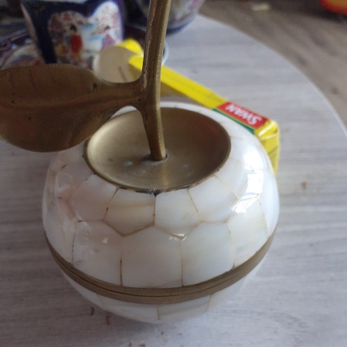 Vintage mother pearl brass - pearl,