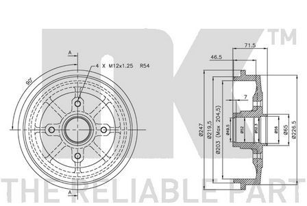 Genuine rear right - rear,