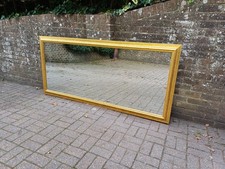 Massive Antique Style Gilt Frame Wall Mirror 2 Metre Tall Gold Leaning Mirror