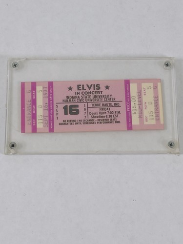 Unused elvis presley concert - unused,