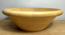 T&G Woodward Ltd Salad or Fruit Bowl 30.5cm x 10cm Light Coloured Solid Wood