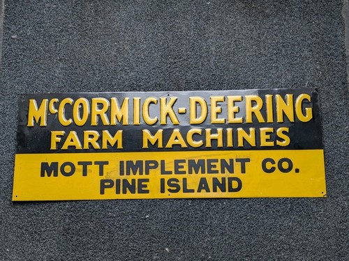 Embossed mccormick deering - embossed,