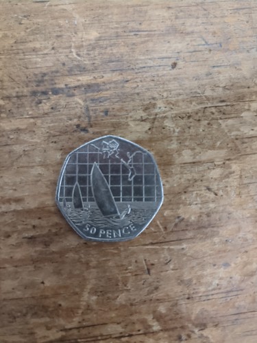 2011 sailing olympic 50p - olympic, coin