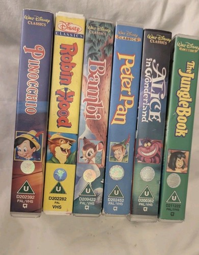 Disney classic vhs video - disney, tapes
