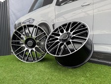 4X R20 Inch 5x112 MercedesBenz AMG Style Black Polished Wheels: Fits For GLS C E
