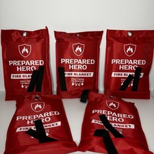5 Prepared Hero Fire Blankets 
