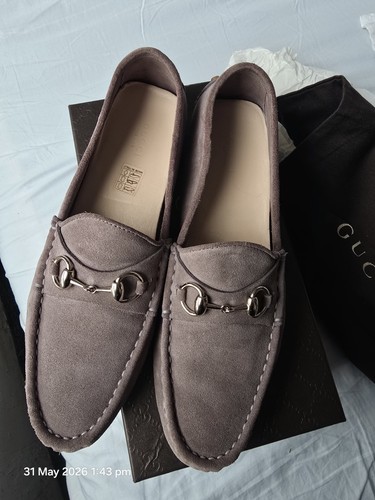 Gucci horsebit suede driving - horsebit,