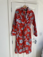 Zara Red and Blue Midi Dress