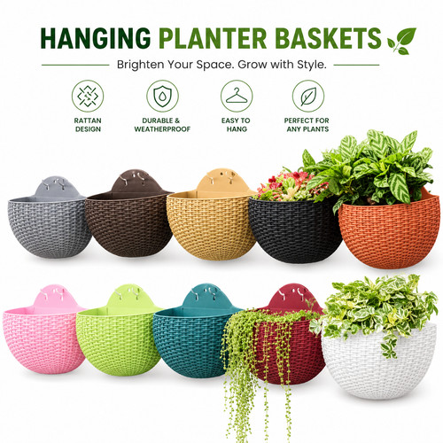 Wall mounted planter hanging - wall,