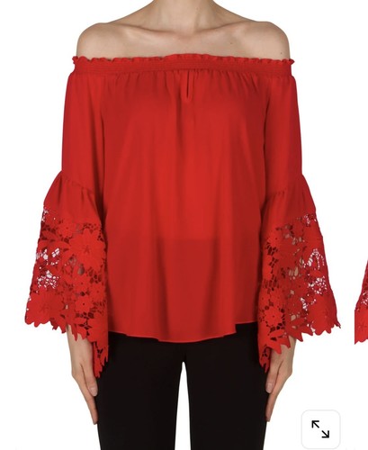 Beautiful striking red blouse - striking,