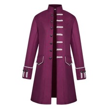 Fashion Vintage Mens Gothic Jacket Long Sleeve Frock Coat Steampunk Cosplay