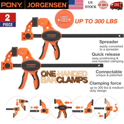 Jorgensen bar clamp set - jorgensen, 12"