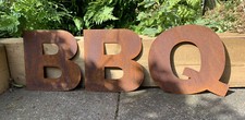 10 Inch Rusty Letters BBQ