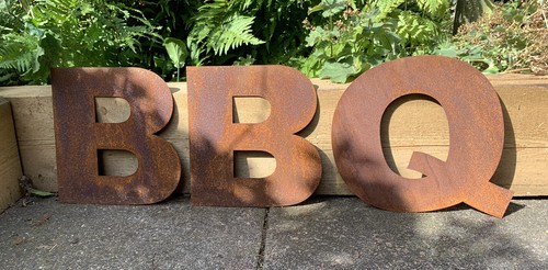 Inch rusty letters - letters, bbq
