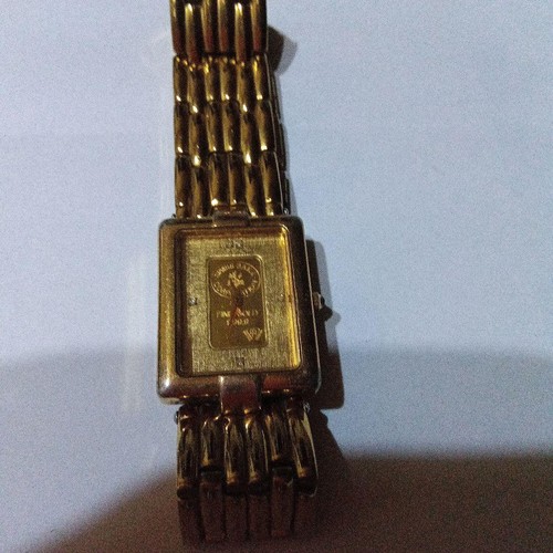 Gold square ingot - gold, watch