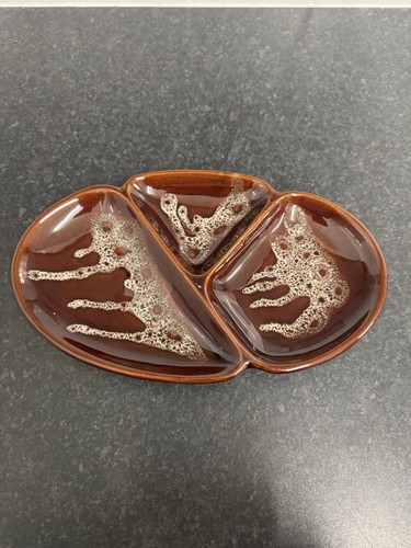 Vintage brown drip glaze - vintage,