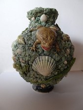 Rare Large Palissy Style Vase